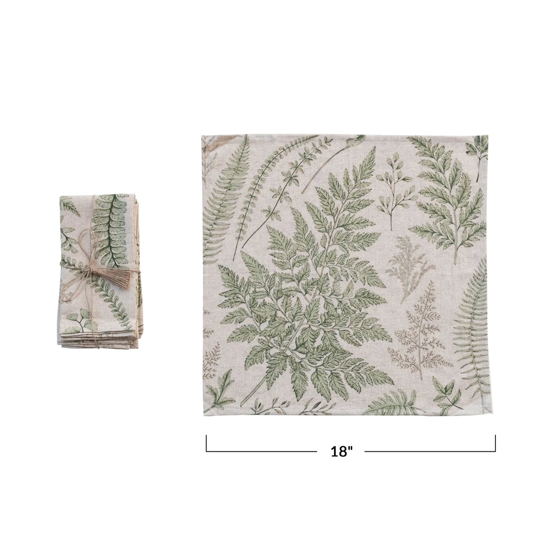 Green Botanical Napkin