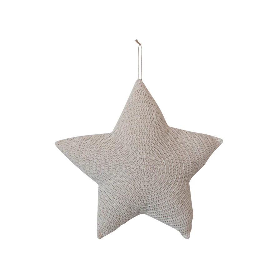 Crocheted Star Pillow