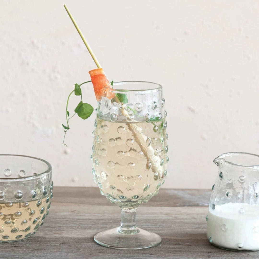 Hobnail Drinking Glass