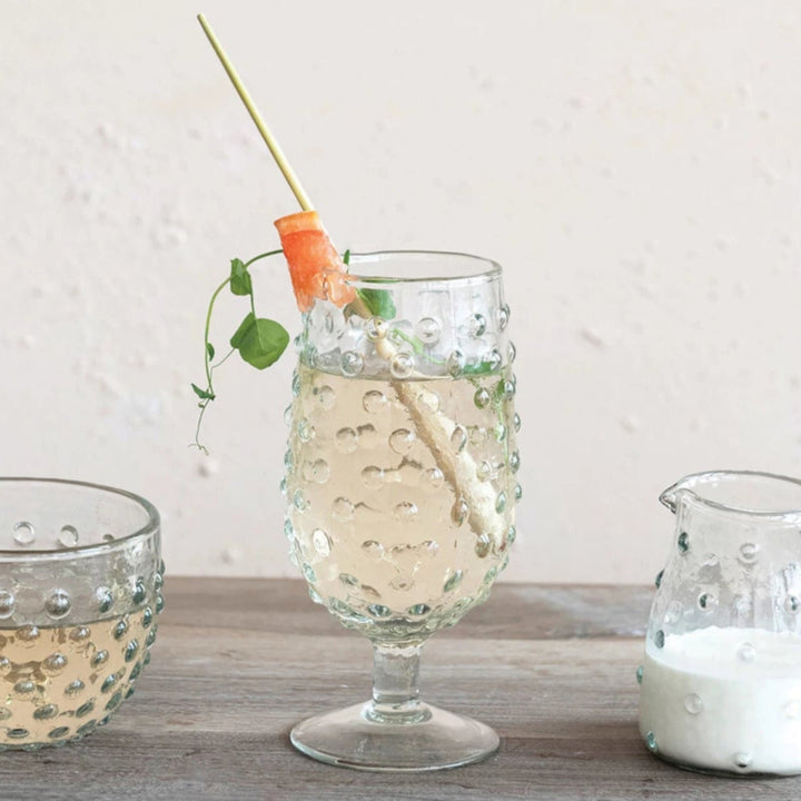 Hobnail Drinking Glass