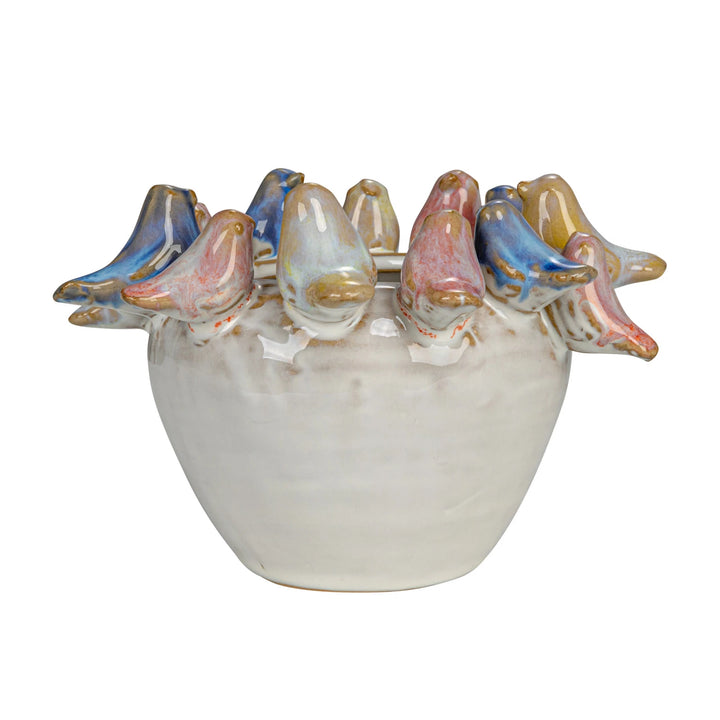 Bird Gathering Mini Planter