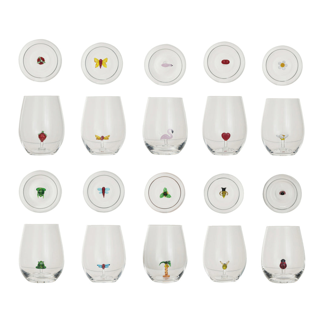 Summer Time Stemless Wine Glass