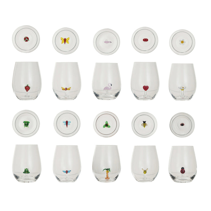 Summer Time Stemless Wine Glass