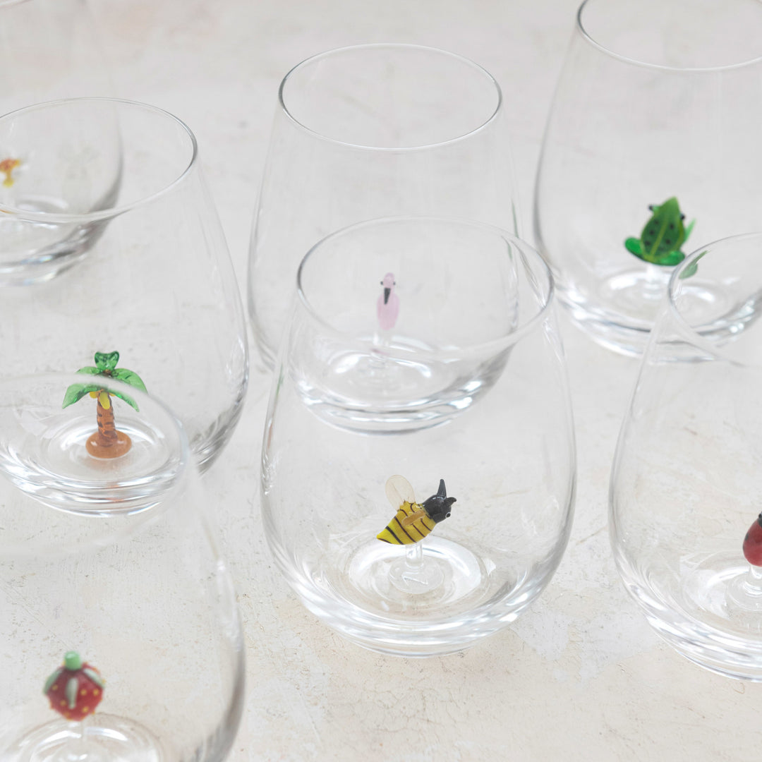 Summer Time Stemless Wine Glass