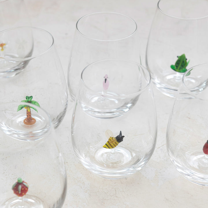 Summer Time Stemless Wine Glass