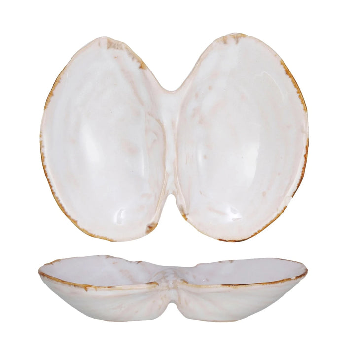 Open Seashell Sectioned Dish