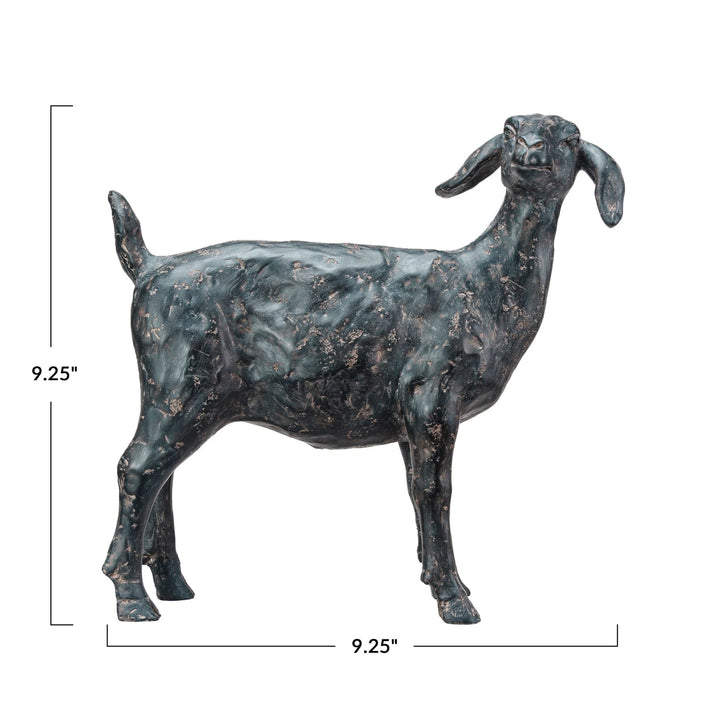 Cast Iron Look Goat Figurine