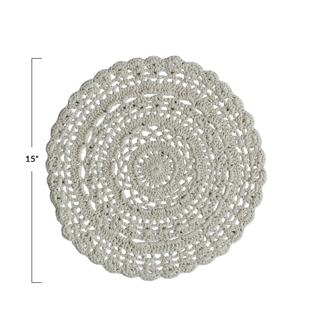 Round Crochet Placemat