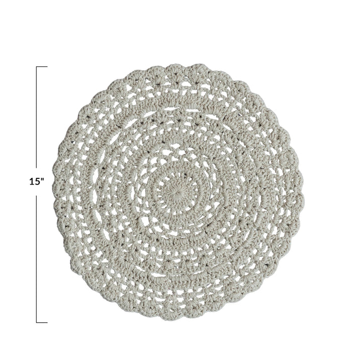 Round Crochet Placemat