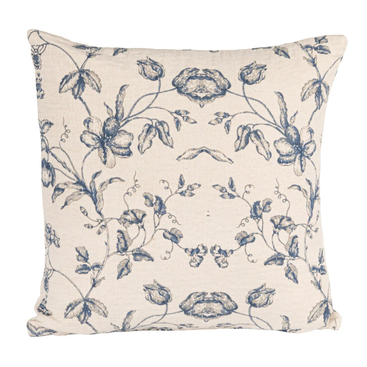 Sweet Blue Floral Pillow