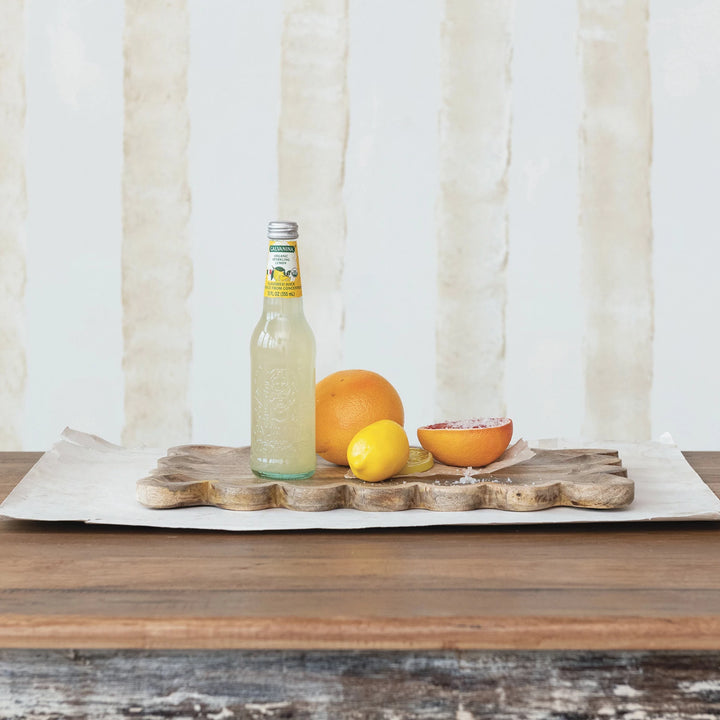 Scalloped Mango Wood Tray