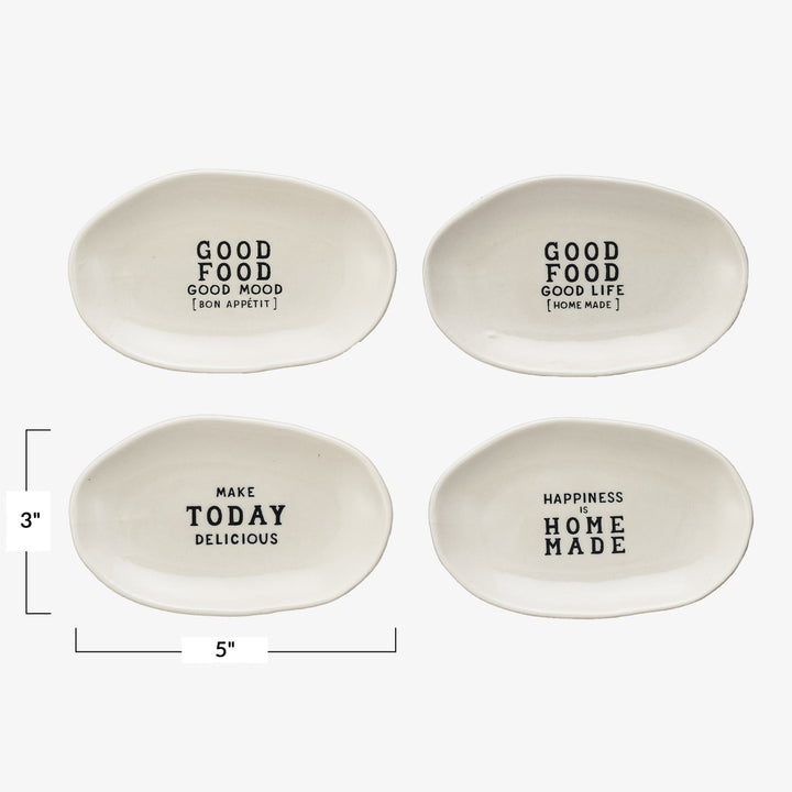 Fun Phrases Stoneware Dish