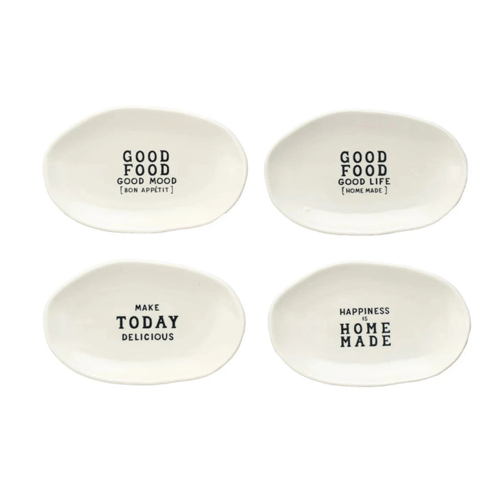 Fun Phrases Stoneware Dish