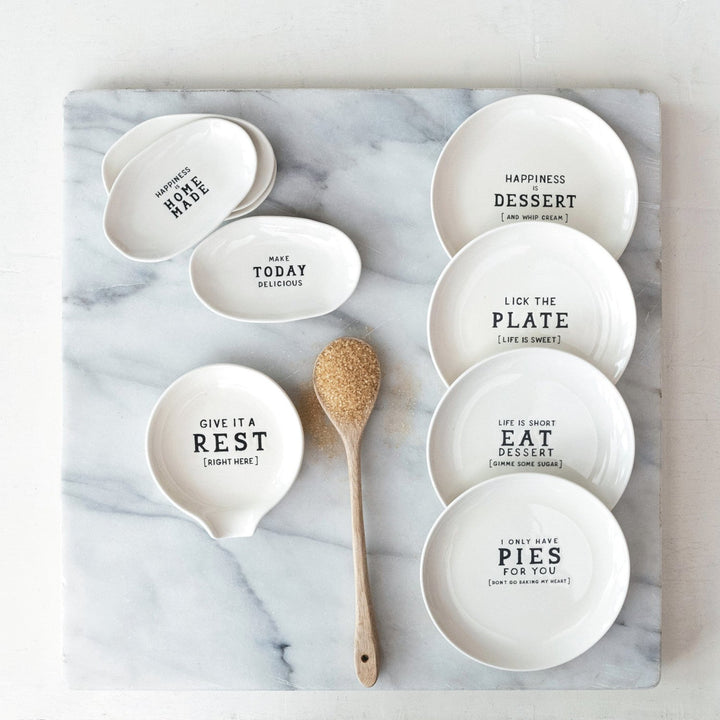 Fun Phrases Dessert Plates