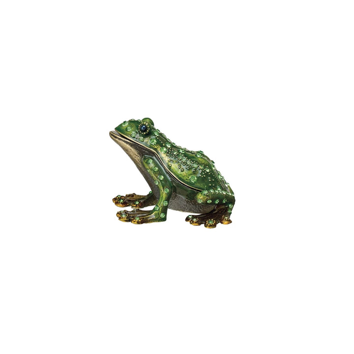 Jeweled Frog Trinket Box
