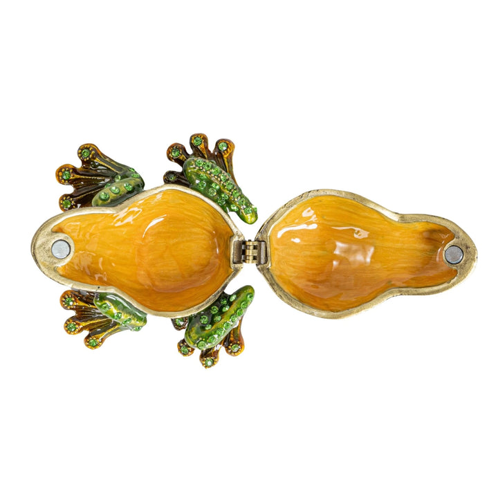 Jeweled Frog Trinket Box
