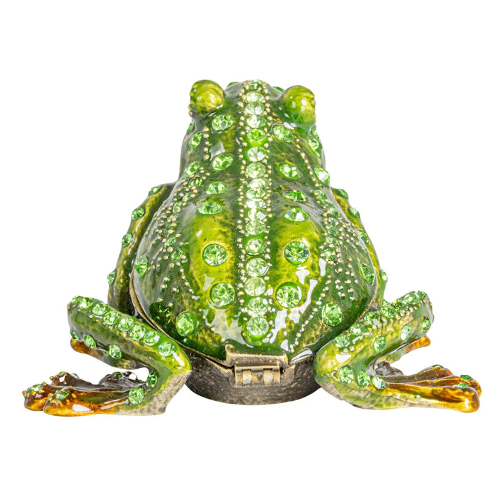 Jeweled Frog Trinket Box
