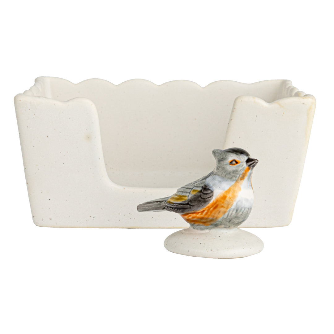 Napkin Holder With Bird Shaped Weight