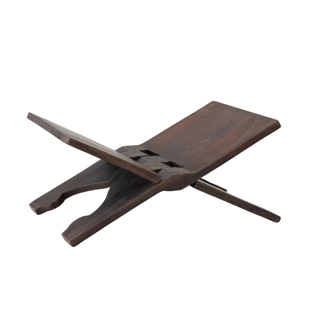 Reclaimed Wood Folding Book Stand