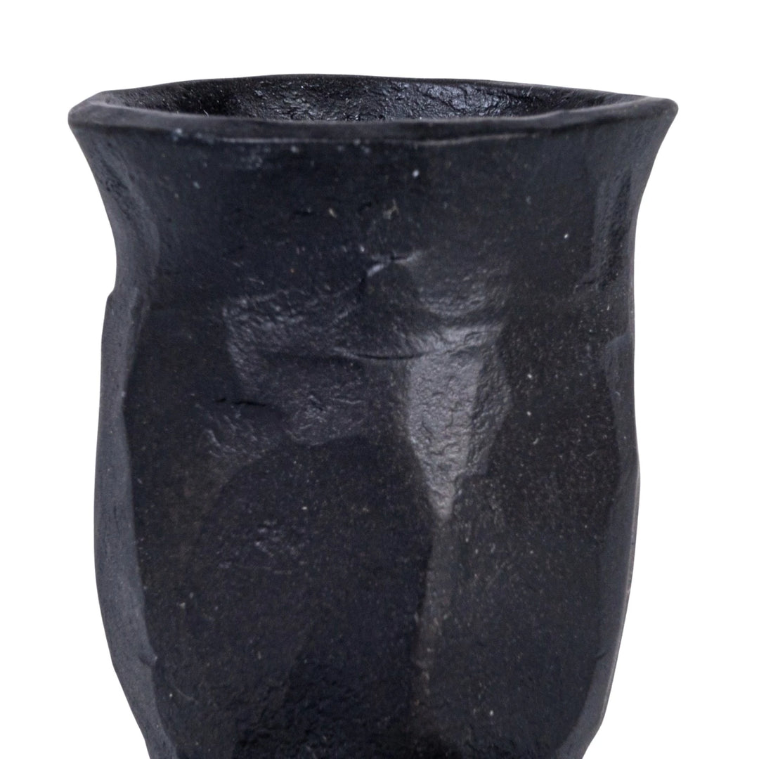 Rustic Cut Cast Iron Taper Holder