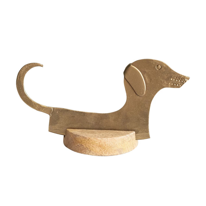 Brass Dachshund Cheese Knife