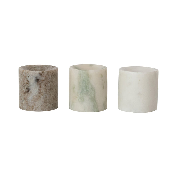 Solid Marble Taper Candle Holder