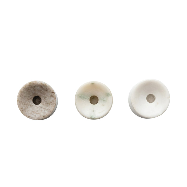 Solid Marble Taper Candle Holder