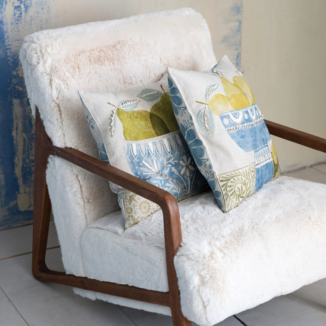 Lemons Printed Pillow