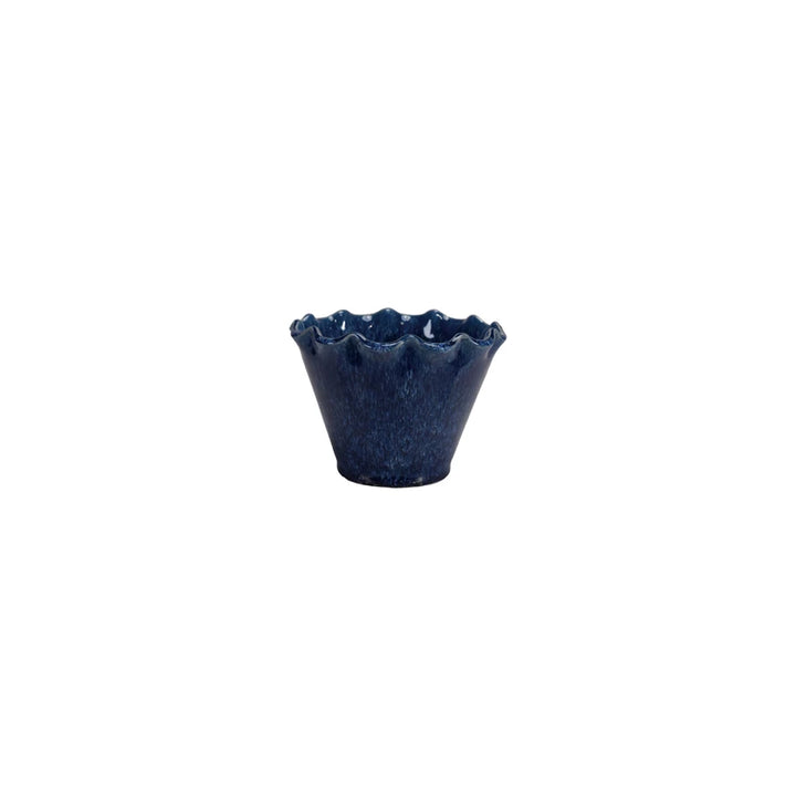 Royal Blue Ruffled Edge Planter