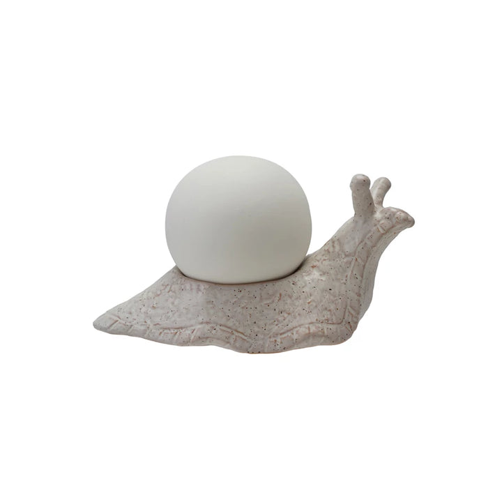 Lighted Orb Snail Figurine