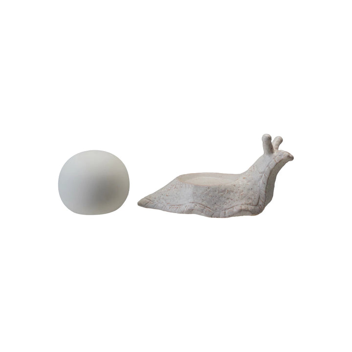 Lighted Orb Snail Figurine