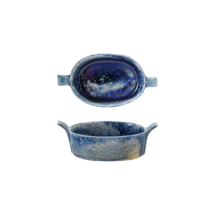 Blue Mini Stoneware Baker