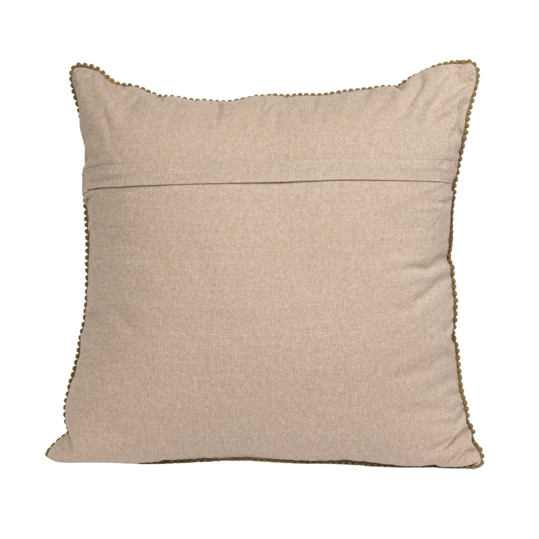 Eccentric Velvet Floral Pom Pillow