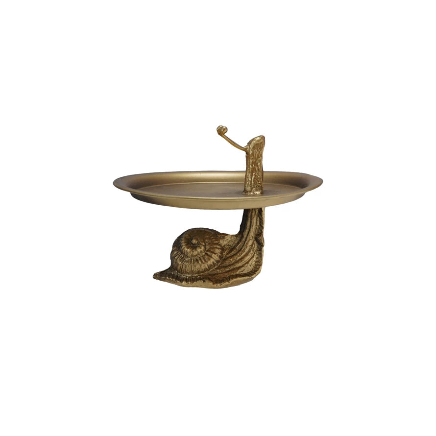 Gold Snail Raised Tray