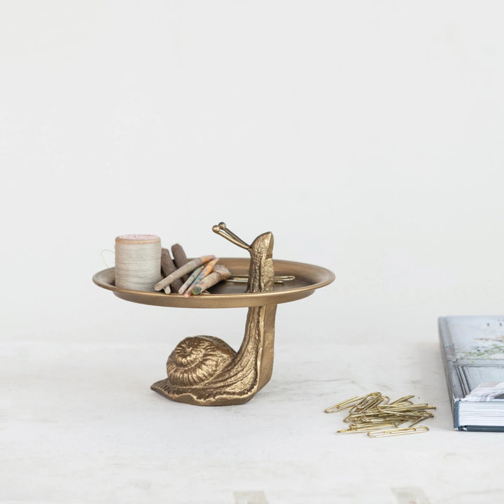 Gold Snail Raised Tray