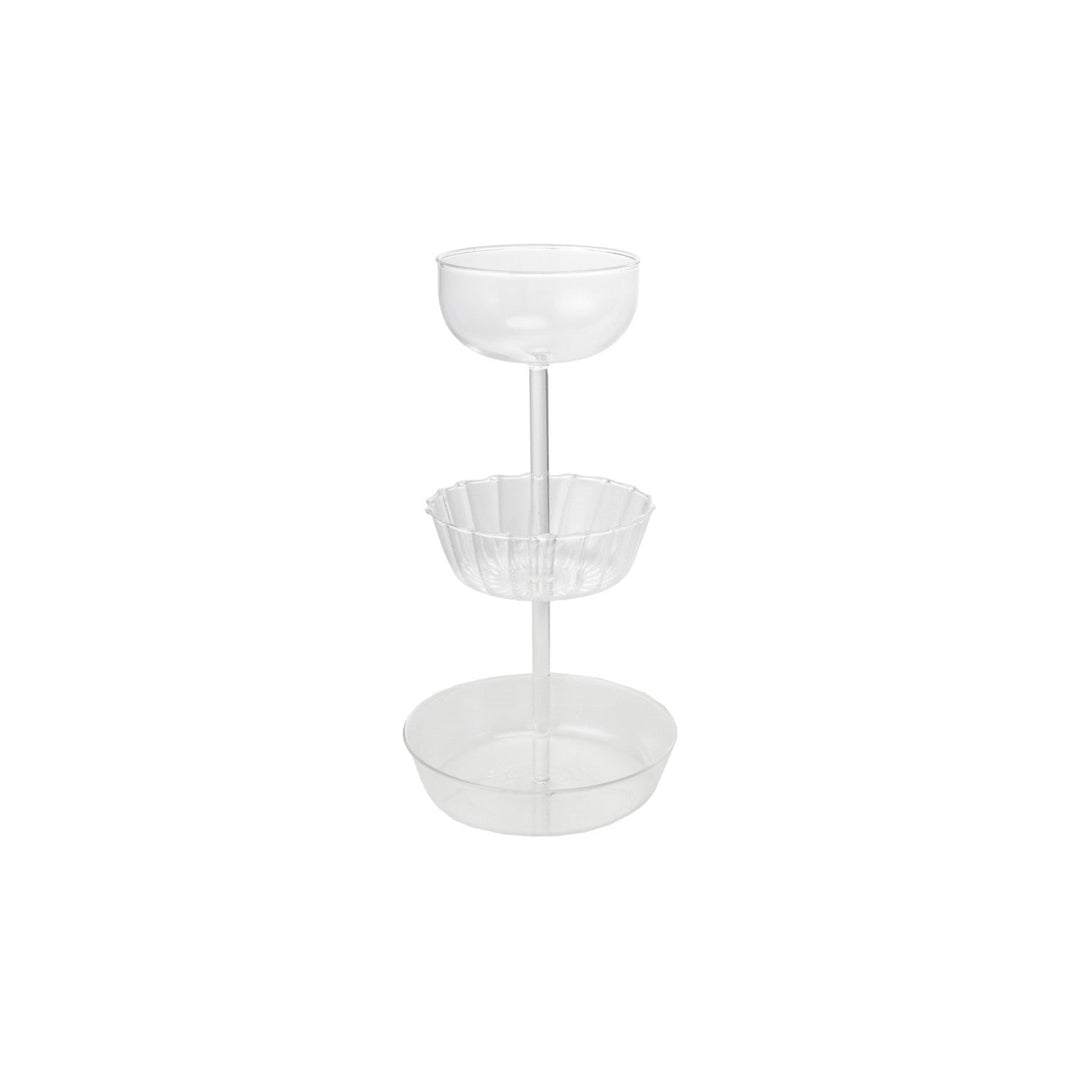 3-Tier Glass Snack & Treat Stand
