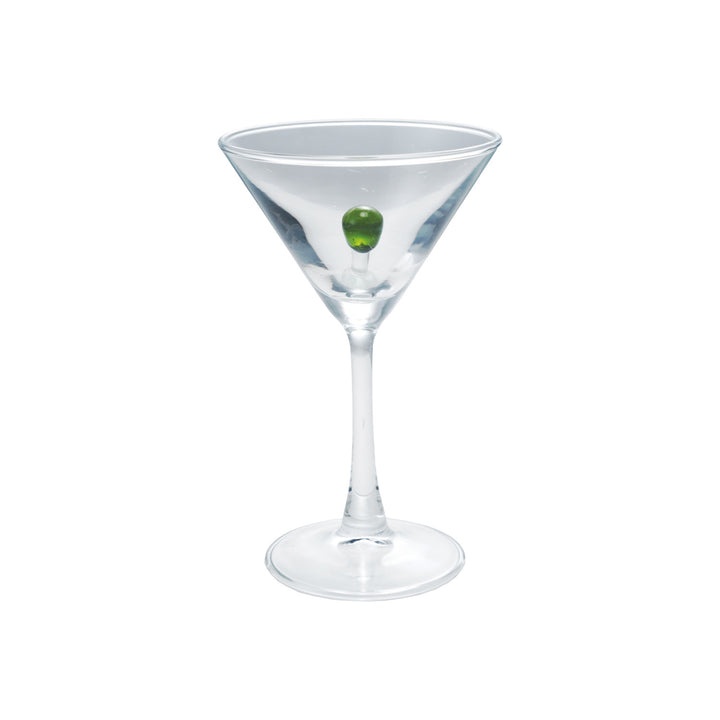Olive Charm Martini Glass