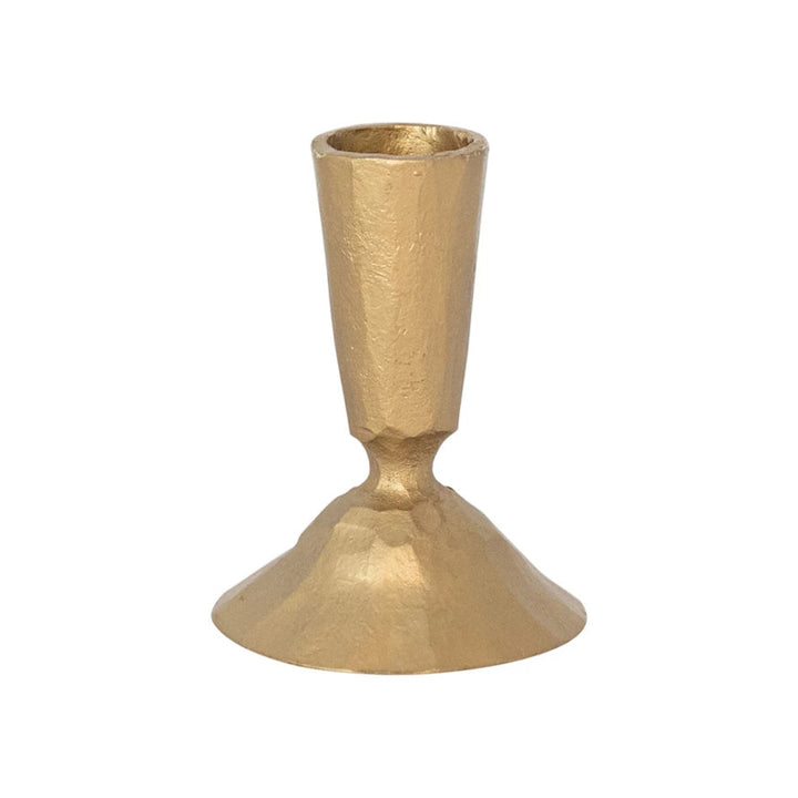 Antiqued Brass Iron Taper Holder