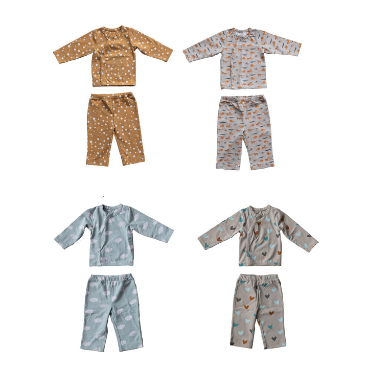 Printed Baby Kimono Set