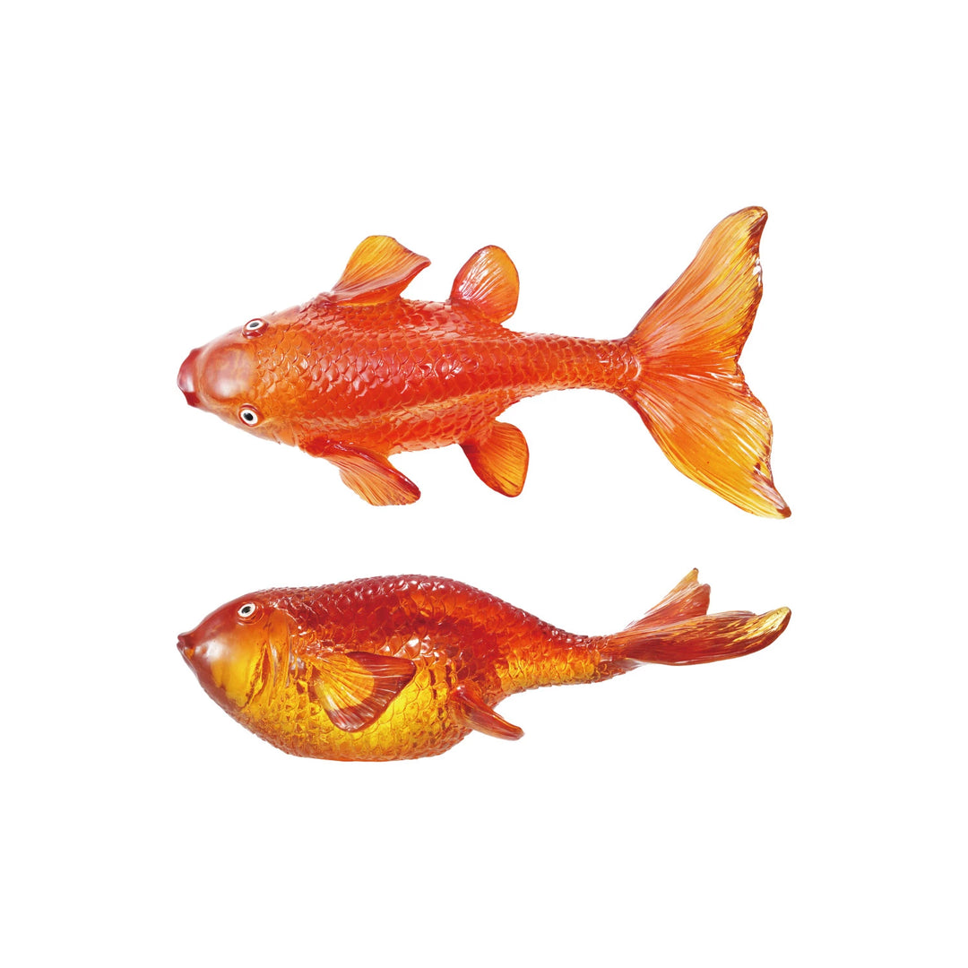 Transparent Resin Goldfish Figurine