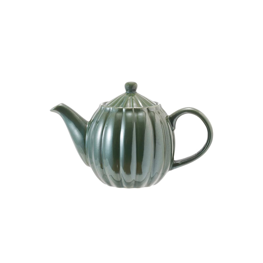 Lilac Meadows Fluted Teapot
