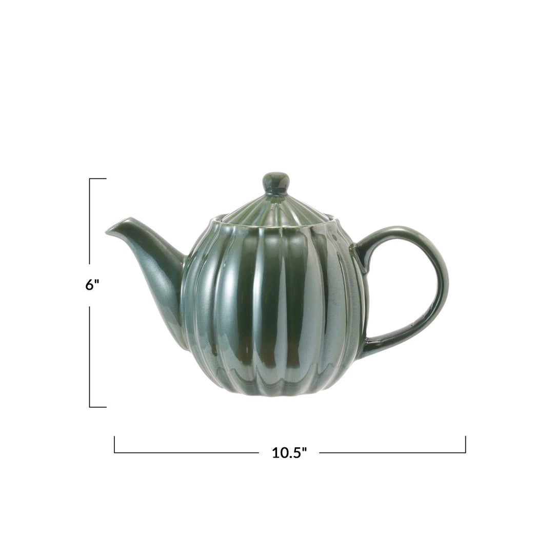 Lilac Meadows Fluted Teapot