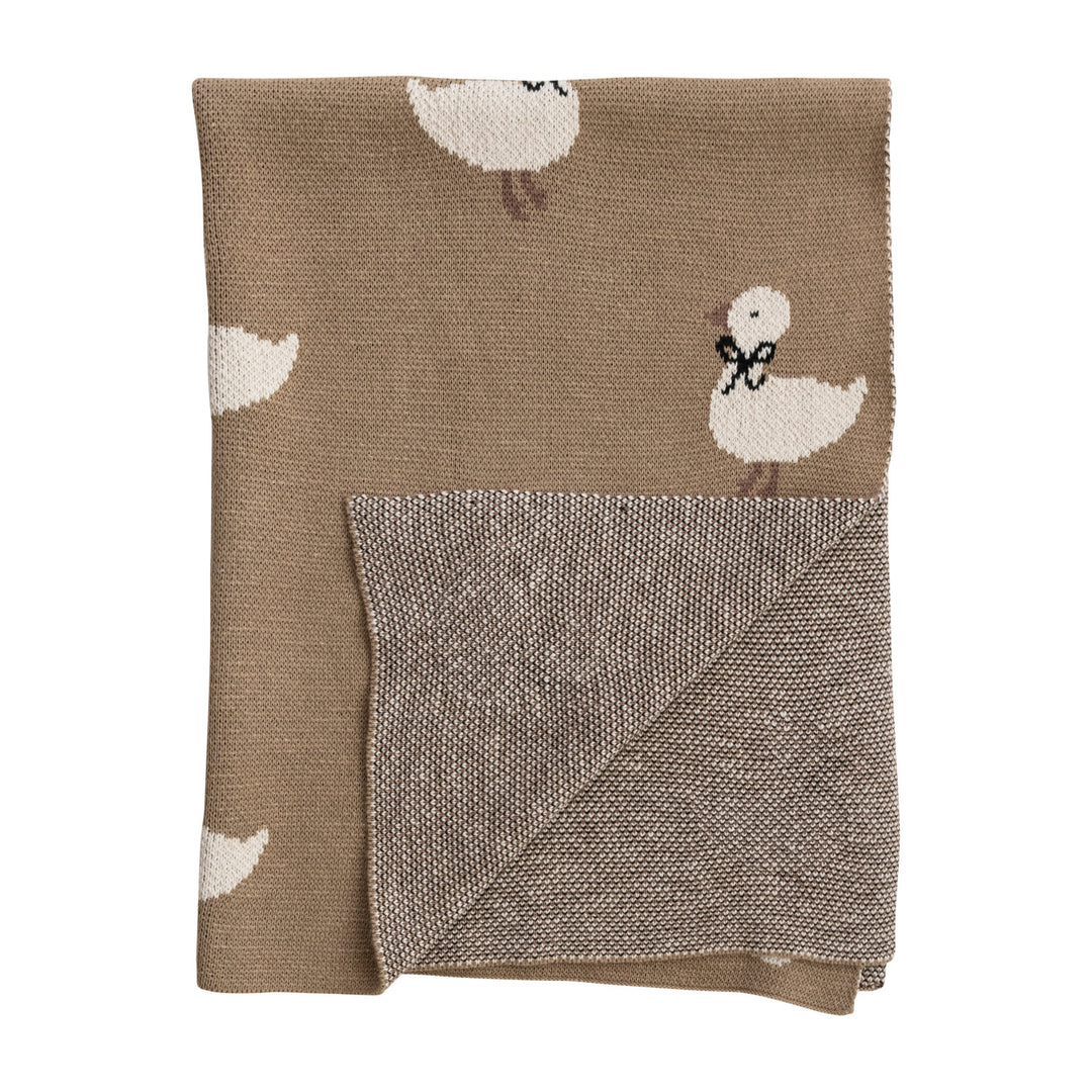 Duckling Knit Baby Blanket