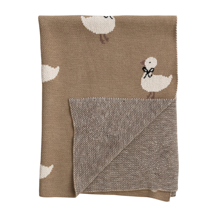 Duckling Knit Baby Blanket