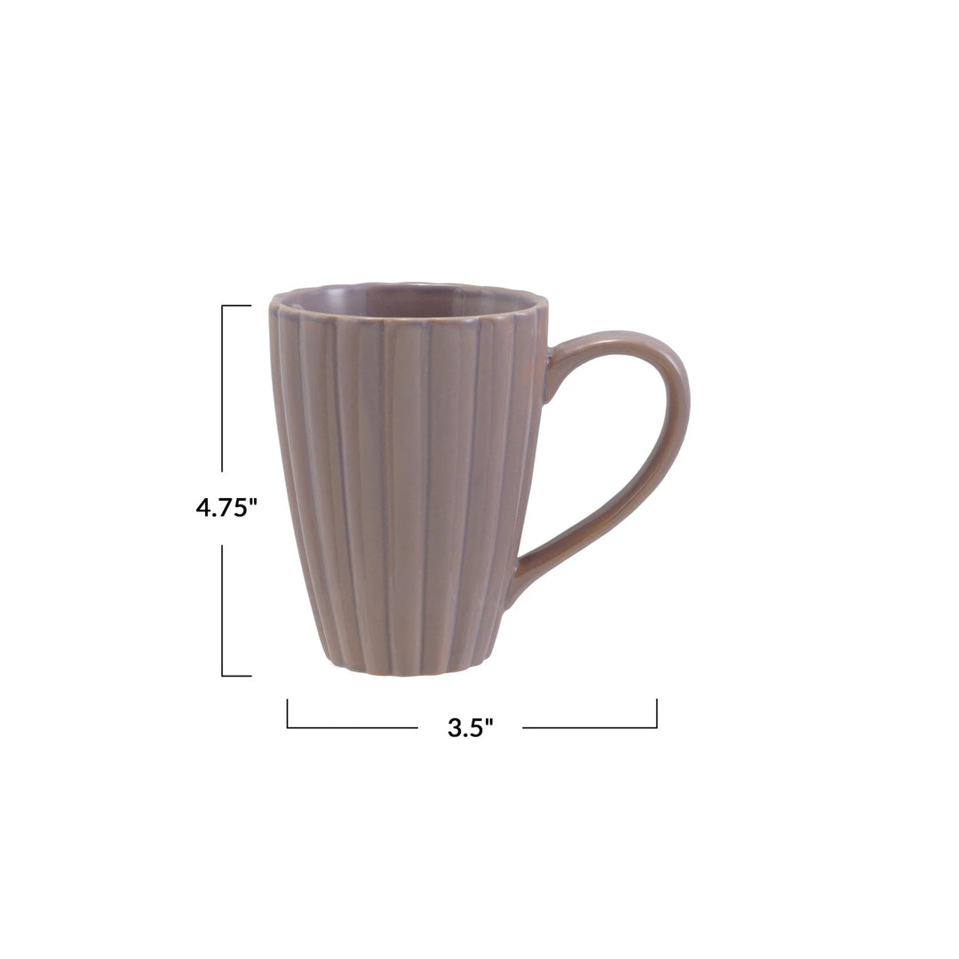 Lilac Meadows Fluted Mug
