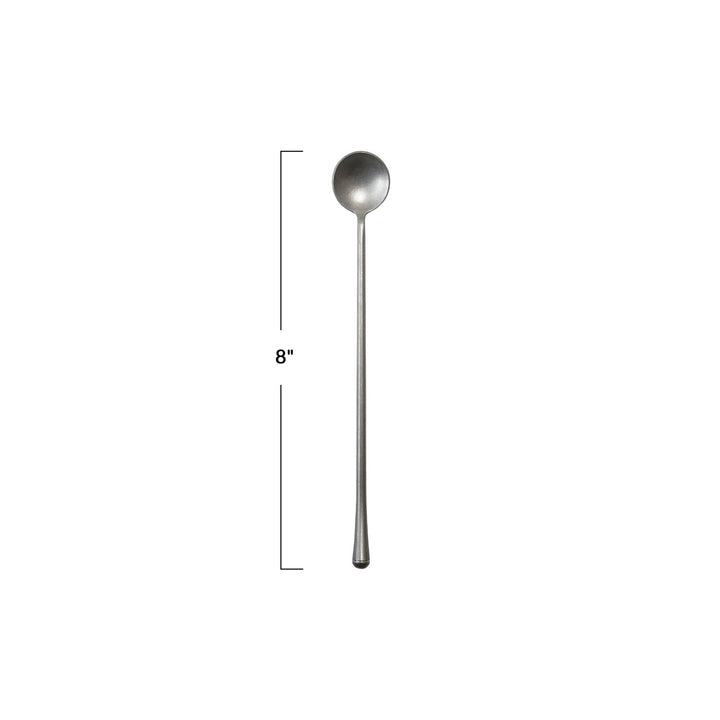 Brushed Pewter Cocktail Spoon