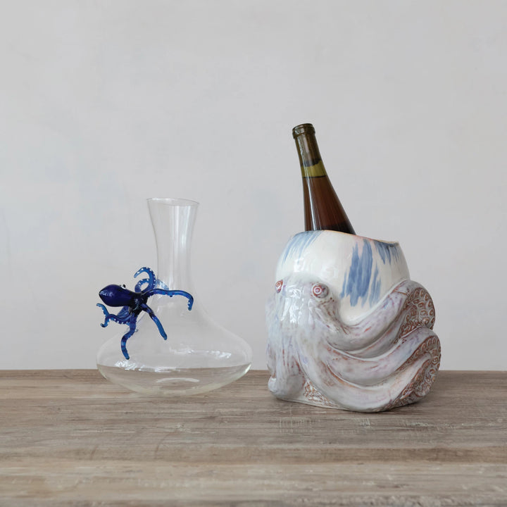 Curious Octopus Stoneware Planter