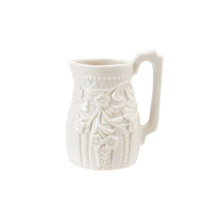 Embossed Vintage Reproduction Stoneware Creamer