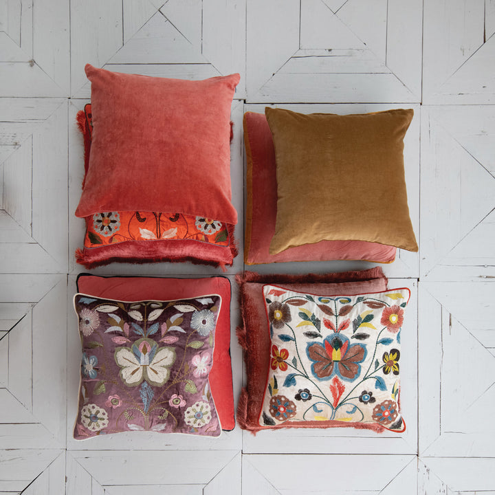 Brown Velvet Pillow