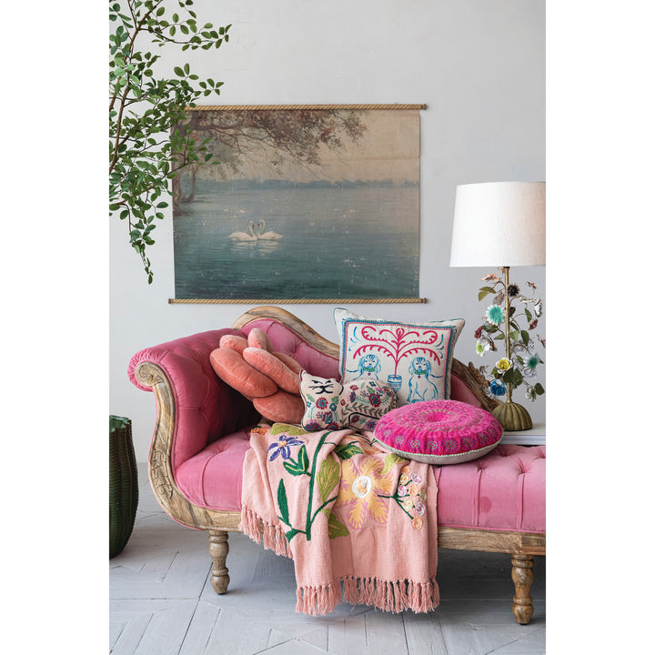 Secret Garden Fringed Throw